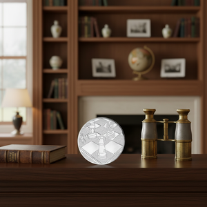 Targa Scacchi D=25mm per Uso Decorativo Casa o Ufficio - Product Image 3