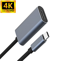 Adaptateur 4K TYPE-C vers HDMI, Type C mâle vers HDMI femelle, station d'accueil, câble convertisseur USB C vers HDMI HDTV pour Macbook Pro Samsung