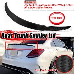 Aileron de coffre en fibre de carbone véritable pour Mercedes Benz W205 C300 C400 4MATIC 2015-2017 - Product Image 1