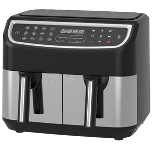 Aifa <span class=keywords><strong>Friteuse</strong></span> à air <span class=keywords><strong>sans</strong></span> <span class=keywords><strong>huile</strong></span> à double panier avec 2 paniers de friture antiadhésifs indépendants <span class=keywords><strong>XXL</strong></span> 8L 2850W Noir - Product Image 6