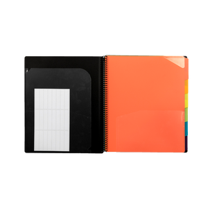 12-Pocket Spiral Multi-Subject Notebook Organizer Letter Size Poly <strong>Project</strong> <strong>Folder</strong> for Multi-File Management - Product Image 4