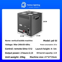 Machine à bulles de fumée verticale à LED avec télécommande/contrôle DMX pour les mariages, les bars à cocktails/bistros et l'ambiance scénique