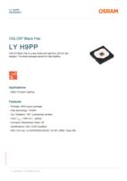 Oslon Black Chip 3838 Taille Jaune Couleur Haute Luminosité LED Lentille Plate AMS- LY H9PP 3W 2V Éclairage Statique Avant Phare de Voiture 120