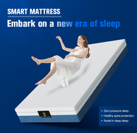 Matelas intelligent de massage électrique réglable polyvalent avec respiration en douceur et soulagement du ronflement