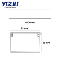 Canal de câble électrique solide Square Underfloor PVC Trunking 25X25 Compartiment Types de conduit de câbles