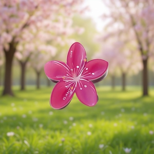 Zi <b>Flower</b> <b>Hair</b> Claw 8Cm Plastic Sweet Style Blossom Design <b>For</b> Women Daily Use <b>Hair</b> Accessories - Product Image 2