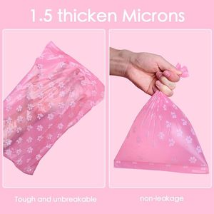 9x13 Pouces Rose Merde Sacs Rouleaux Étanche Unscent Poo Sacs pour Chiens Pet Déchets Sacs pour Marcher À La Maison Voyage - Product Image 2