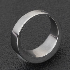 Anillo de Acero Inoxidable para Hombre con Diamante Negro Facetado, Diseño Geométrico, Engaste de Bisel, Joyería de Regalo, 15 mm - Product Image 4