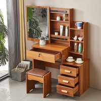 Meuble de chambre à coucher, coiffeuse moderne, table à maquillage très vendue avec lumières LED et tiroir pour femme et fille