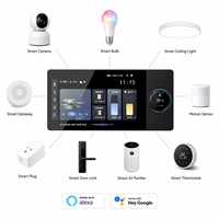 Panneau de maison intelligente, solution d'automatisation domestique alimentée par Wi-Fi, contrôle de plus de 100 appareils intelligents Tuya, source électrique