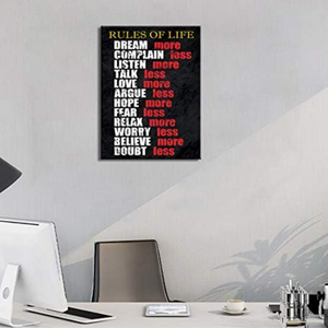 客厅办公室无框励志墙面艺术光泽简约海报画布印刷正面报价画 - Product Image 4
