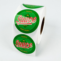 Rouleau d'Autocollants Personnalisés Imperméables en Vinyle Adhésif, Scellage de Logo de Marque Rond, Étiquettes Alimentaires pour Entreprise