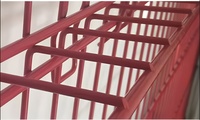 Système de protection temporaire des bords, garde-corps de sécurité thermolaqué avec poteau en acier amovible pour la protection contre les chutes des dalles de plancher