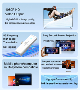 IPhone15 para Huawei Laptop PC a TV Adaptador inalámbrico Tipo C para <span class=keywords><strong>HDMI</strong></span> Compatible Pantalla Transmisor Receptor-Audio y video - Product Image 4