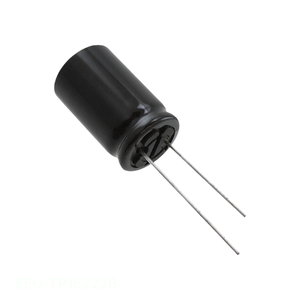 Condensador de Canal de Fabricante con Orificio Pasante EEU-TP1E222B, de Aluminio, 2200uF, 20%, 25V, Radial - Product Image 1