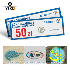 Vales de Seguridad Personalizables con Logotipo de Holograma Anti-Falsificación Impreso en Papel Kraft y Recubierto, Cupón Seguro con Código QR - Product Image 2