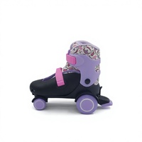 Patins à roulettes pour enfants, réglables, pour activités de plein air, entraînement, stables, quatre roues en PVC, chaussures de patinage