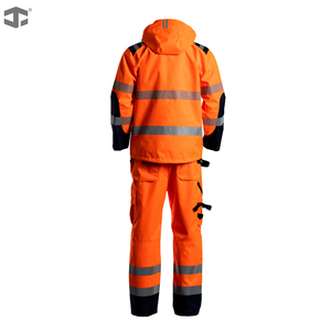 Combinaison de travail de sécurité pour hommes JIADE WorkPro Series, résistante à l'eau, grandes poches, travaux routiers, secours d'urgence, chantier de construction - Product Image 4