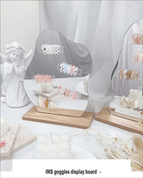 Présentoir rectangulaire sans cadre en verre pour cartes de couleurs, présentoir pour faux ongles, vernis gel, étagère de présentation pour manucure