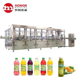 Máquina de llenado rotativa completamente automática para hacer zumo de fruta, precio de venta caliente de alta calidad 24-24-8 Head