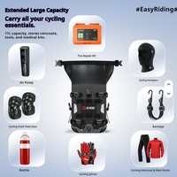 Sacs de moto Kewig TPU imperméables de grande capacité 5,5 L, à dégagement rapide, adaptés au tourisme/cyclisme à moto