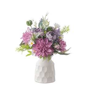 Bouquet de fleurs artificielles Fleeting Years, roses mélangées en plastique, mousse et tissu, pour mariage et décoration intérieure - Product Image 5