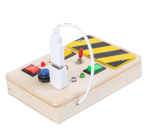 Tablero Sensorial Montessori <span class=keywords><strong>para</strong></span> <span class=keywords><strong>Niños</strong></span> Pequeños con Luz LED, Actividades <span class=keywords><strong>de</strong></span> Madera Natural, Juguetes Educativos con Certificación CE, <span class=keywords><strong>Juegos</strong></span> <span class=keywords><strong>de</strong></span> <span class=keywords><strong>Mesa</strong></span> CPC - Product Image 3