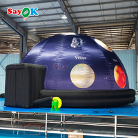 Domo Planetario Inflable Portátil con Impresión Personalizada para Educación Astronómica Escolar