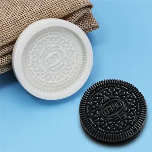 oreo силиконовые формы Suppliers-Z0308 лучшие продажи DIY моделирование один Печенье Oreo Силиконовые формы ручной запеченные шоколадное печенье формы для пирожных