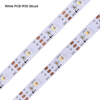 Bande lumineuse LED SK6812 RGBW RGBNW RGBWW 5V 12V de haute qualité, adressable, 30 60 74 96 144 LED, IP65 IP67 IP68, 6812, 12V 5V RGBW SK6812