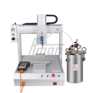 Machine de distribution automatique de colle à 3 axes AM-8021, valve à liquide unique pour résine époxy, encre silicone, colle UV rouge jaune, 1 an - Product Image 1