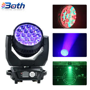 ไฟหัวขยับแบบ LED Wash รุ่น Aura RGBW ขนาด 19x15W พร้อมซูม สำหรับงานแต่งงาน คลับ และงานอีเว้นท์ - Product Image 1