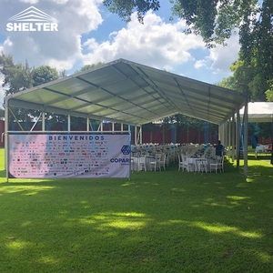 Tente de réception extérieure en aluminium avec toit transparent pour événements de mariage, grande capacité (200-500 personnes) - Product Image 5