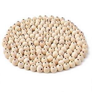 Cuentas Redondas de Madera Hawaiana de Color Natural de Alta Calidad de 12 mm, 100 Piezas por Bolsa, Paquete a Granel para Hacer Pulseras y Joyería DIY FAIZA CRAFT - Product Image 3