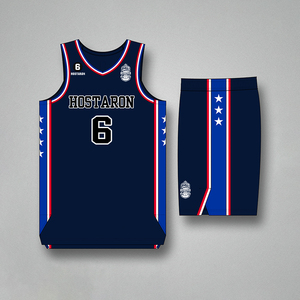 HOSTARON Uniformes de <span class=keywords><strong>Baloncesto</strong></span> Reversibles Clásicos en Blanco y Negro Sublimados, Personalizados, al por Mayor, Económicos, 100% Poliéster - Product Image 3