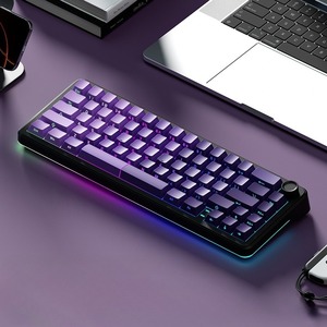 Weikav WK68 mechanical <strong>keyboard</strong>, three-mode wireless <strong>keyboard</strong>, hot-swappable RGB 4000mAh gaming <strong>keyboard</strong> with <strong>knobs</strong> - Product Image 1