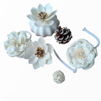 8cm Nouveau Design Aroma Reed Diffuseur Fleurs Fait Main Sola Bois Fleur