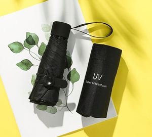 Hot Sell High Quality Ultra 5 Fold Flat Bone Portable Mini Pocket <b>Umbrella</b> Customizable Logo - Product Image 4