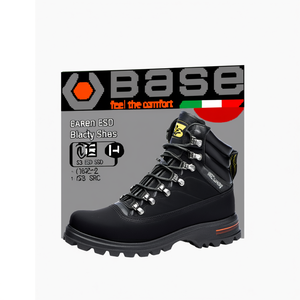 Base Oren ESD Safety <b>Shoes</b> Black Grey Size 42 S3 ESD SRC - Product Image 2