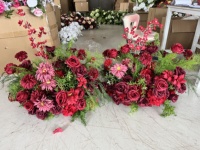 Boule de fleurs artificielles en soie personnalisée, style moderne rustique, centre de table floral pour décoration de mariage en extérieur ou en intérieur