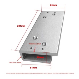 Ferme-<span class=keywords><strong>porte</strong></span> hydraulique automatique pour <span class=keywords><strong>porte</strong></span> vitrée sans cadre, avec amortisseur de <span class=keywords><strong>fermeture</strong></span> douce, sans perçage requis - Product Image 3