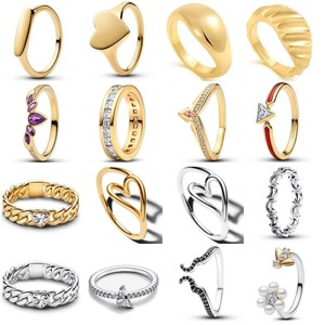 Anillo de Plata de Ley 925 con Lazos Rojos, Rosas y Blancos, Diseño Abierto, para Mujer, Joyería, Regalo de Moda para Boda, Aniversario o Fiesta - Product Image 3