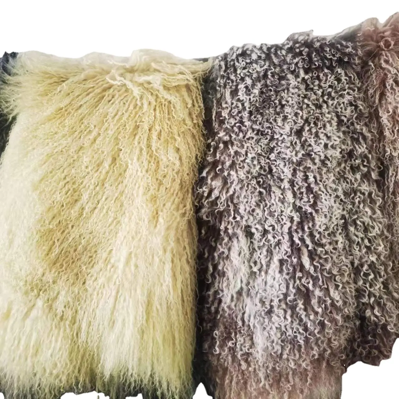 Venta al por mayor de fábrica personalizable suave 100% piel de zorro mongol real o artificial y piel de mapache para textiles para el hogar u otros usos