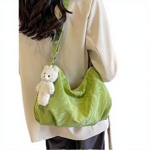 Women's Lady New Spring <b>Summer</b> Fashion Large Capacity Polyester Two Straps <b>Crossbody</b> <b>Bag</b> Zip Closure - Product Image 3