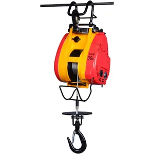 Mini electric hoist lift 220V fast small household construction hoist 300kg 500kg wire rope electric hoist