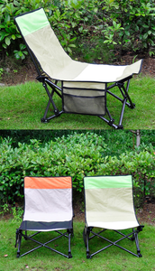 كرسي تخييم محمول قابل للطي مع جيب جانبي، كرسي منخفض للشاطئ والحديقة والنزهات، كرسي صيد قابل للطي - Product Image 6