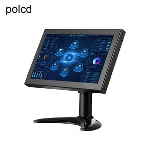 Polcd Monitor LCD layar sentuh kapasitif tanam, Bezel logam 8 inci dapat disesuaikan, tahan air - Product Image 5