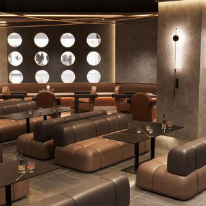 Venta directa de fábrica, combinación de mesas y sillas de sofá, bar KTV, cafetería, sofá doble, asientos comerciales, antiincrustante BT389 - Product Image 3