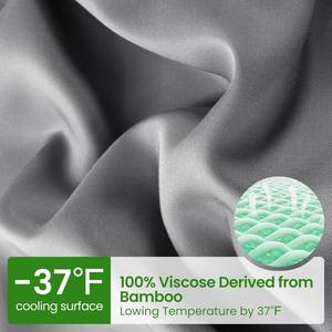 Cloudland Draps de bambou certifiés biologiques GOTS Parure de lit 4 pièces Draps de bambou hypoallergéniques naturels - Product Image 3