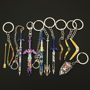 Juegos Lágrimas del Reino Escudo Boomerang Espada Maestra Mini Arma Espada La Leyenda de Zelda Llavero - Product Image 1